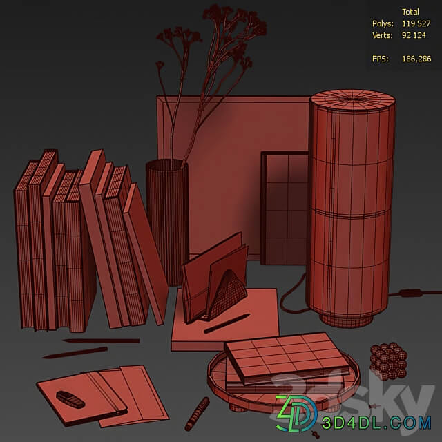 Decorative Set 48 3D Models 3DSKY