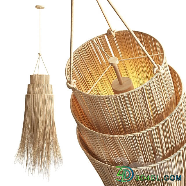 Anisha 3 Tier Alang Pendant Pendant light 3D Models 3DSKY