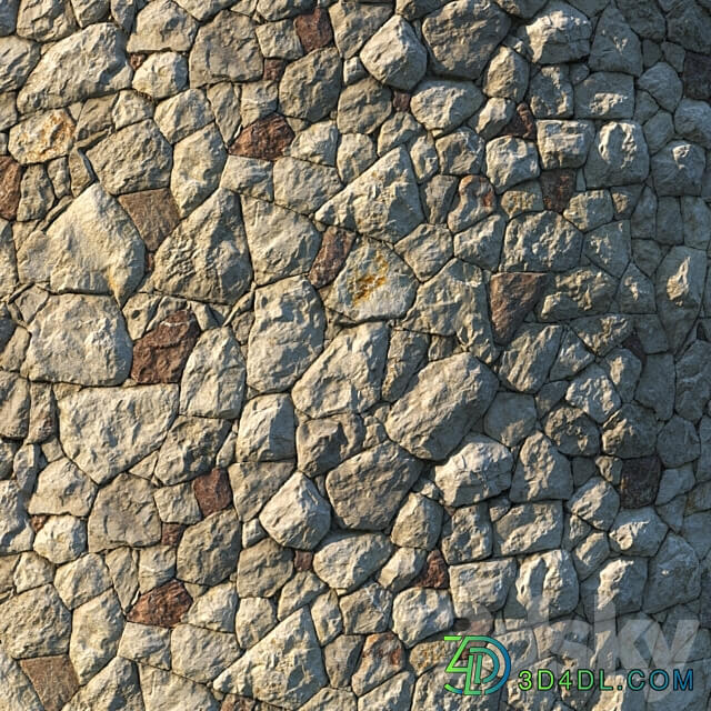 Masonry material 08 8k seamless PBR Stone 3D Models 3DSKY