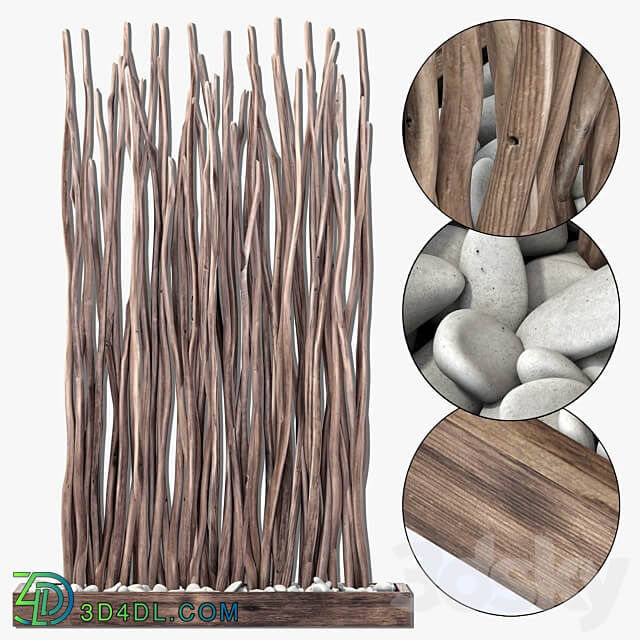 Sang crooked decor pebble n2 3D Models 3DSKY