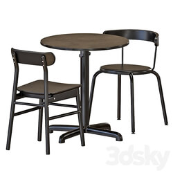 IKEA STENSELE Table and Chairs Table Chair 3D Models 3DSKY 