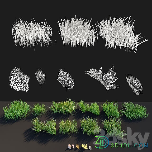 Cut grass 3D Models 3DSKY