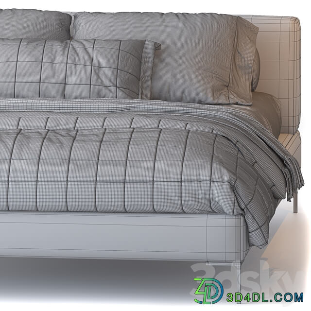 Charles by B B Italia Bed 3D Models 3DSKY