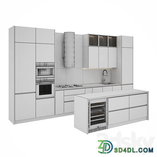 kitchen 0126 Kitchen 3D Models 3DSKY