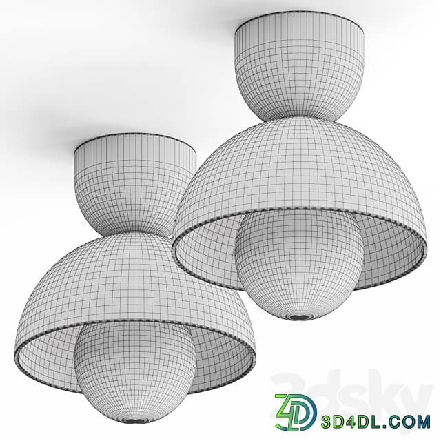 Arteriors Donley Flush Mount Ceiling Lamp Ceiling lamp 3D Models 3DSKY