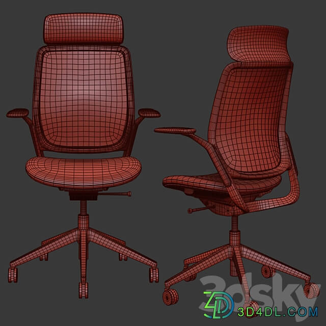 OrangeBox Office Chair Eva 3D Models 3DSKY