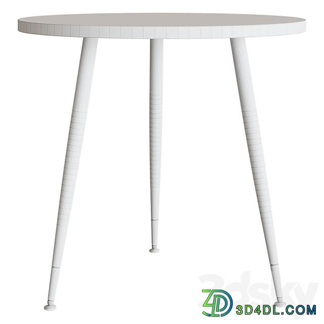 Messi dining table pure white 3D Models 3DSKY