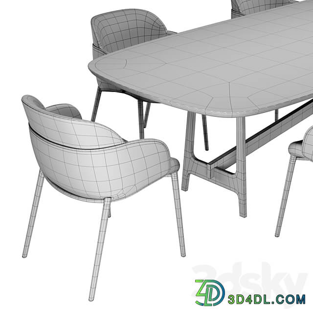 Bonaldo Solt My Way Table Chair 3D Models 3DSKY