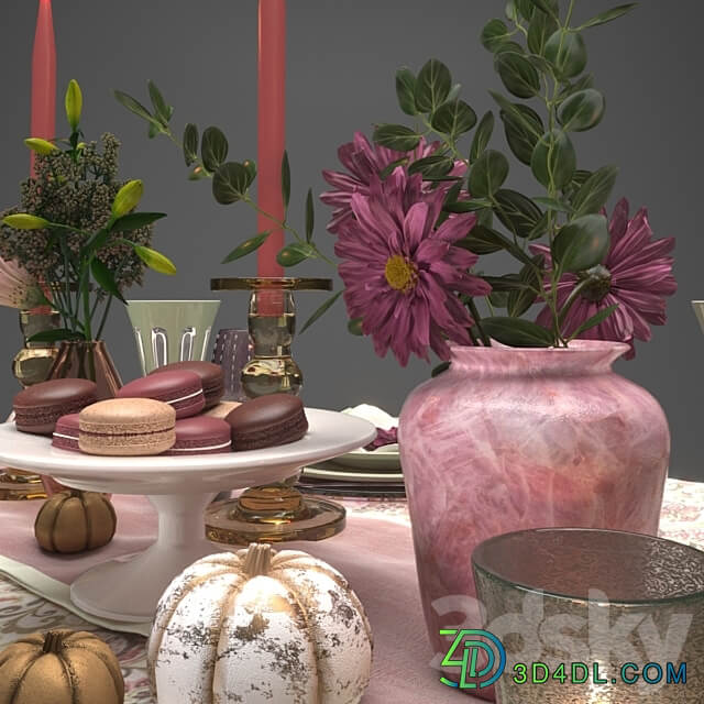 Table setting 002 3D Models 3DSKY