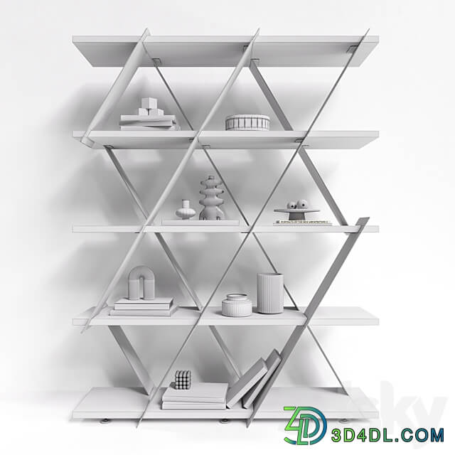 Shelving unit Tonin Casa Castle 3D Models 3DSKY