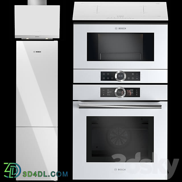 BOSCH 7 kitchen appliances set 3D Models 3DSKY