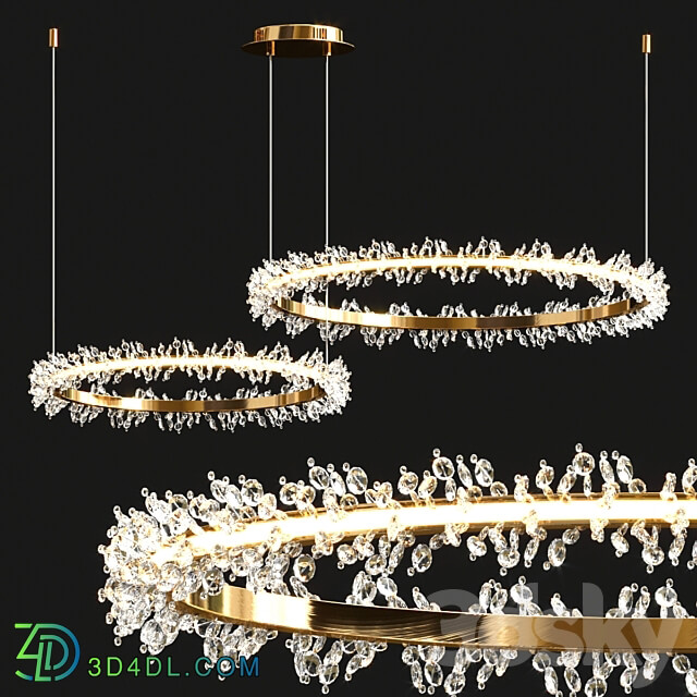 Thera two ring chandelier Pendant light 3D Models 3DSKY