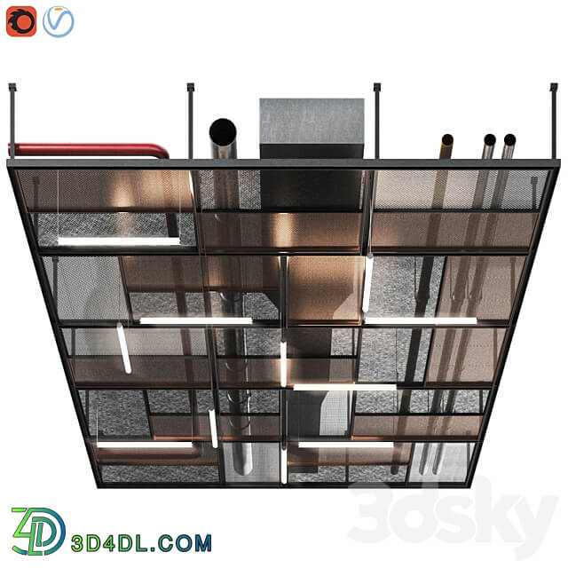 Industrial ceiling 3D Models 3DSKY