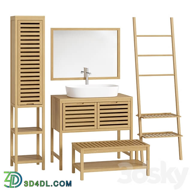 Haumea La redoute Bathroom furniture set 03 3D Models 3DSKY