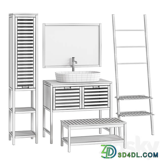 Haumea La redoute Bathroom furniture set 03 3D Models 3DSKY