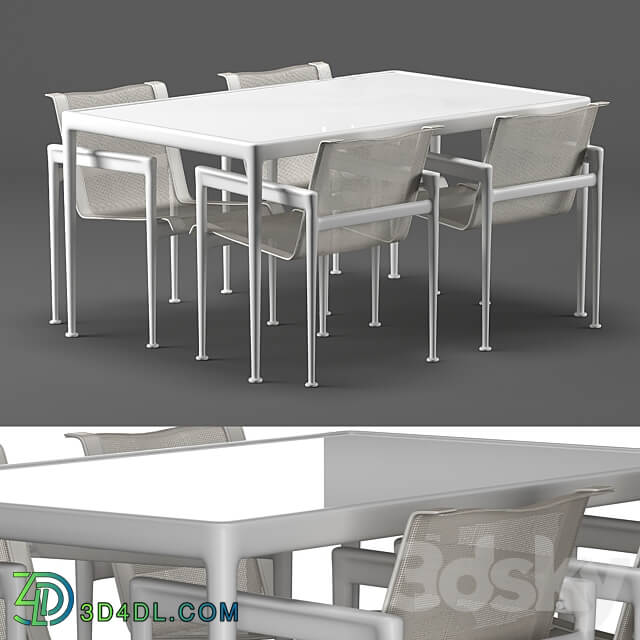 Outdoor table set Table Chair 3D Models 3DSKY