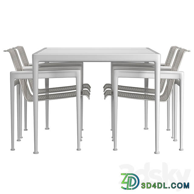 Outdoor table set Table Chair 3D Models 3DSKY