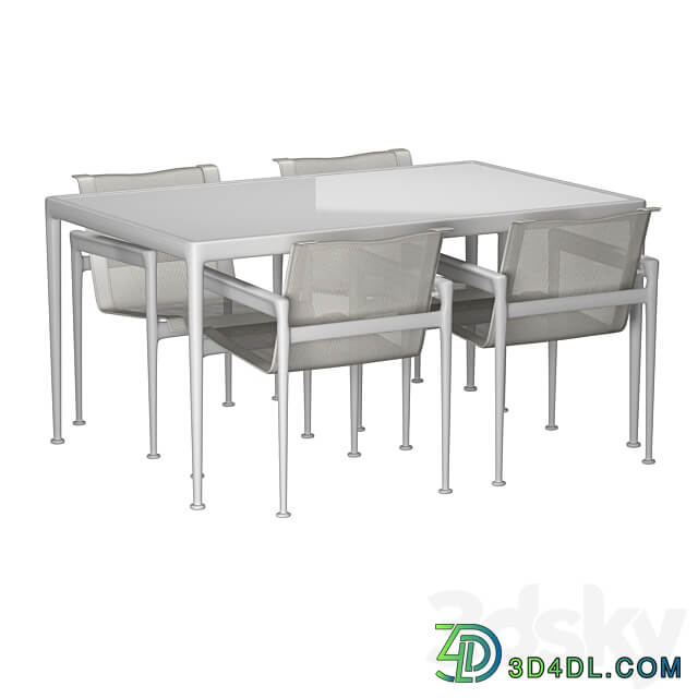 Outdoor table set Table Chair 3D Models 3DSKY