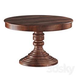 Round dining table in classic style 3D Models 3DSKY 