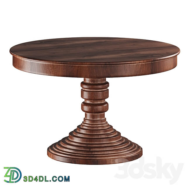 Round dining table in classic style 3D Models 3DSKY