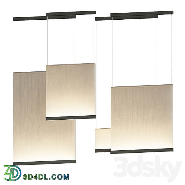 Vibia Curtain Fabric pendant lamp Pendant light 3D Models 3DSKY