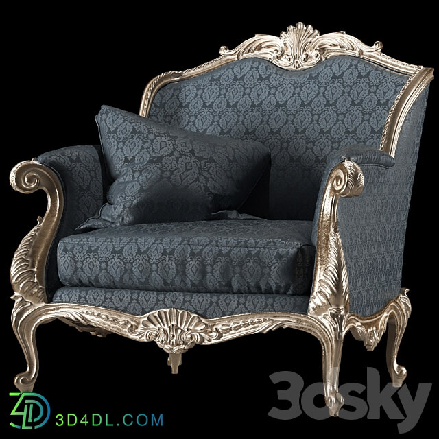 kosovart rococo armchair 3D Models 3DSKY