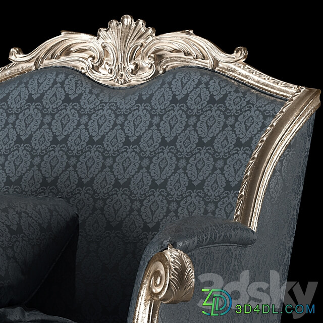 kosovart rococo armchair 3D Models 3DSKY