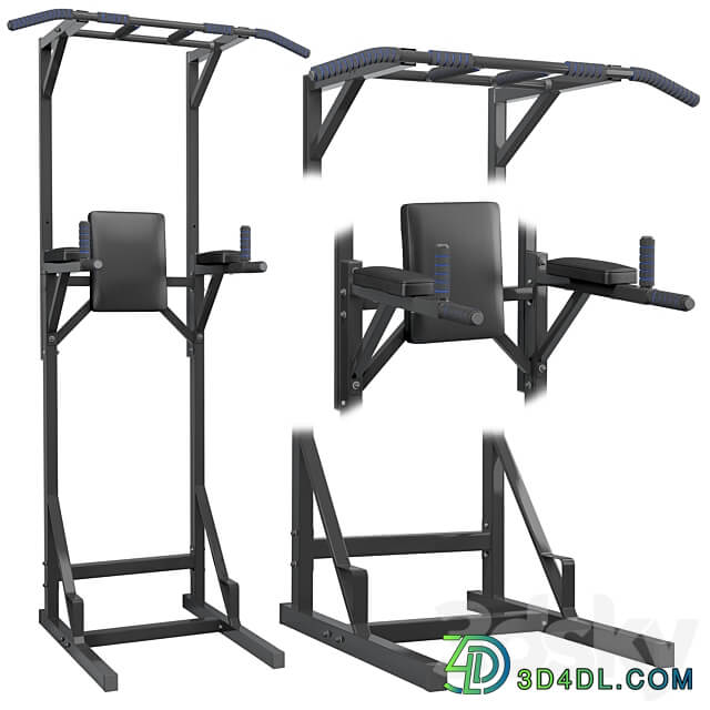 Set wall horizontal bar horizontal bar 3 in 1 and full horizontal bar bars press 3D Models 3DSKY