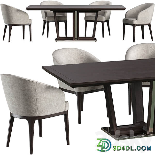 Dining table Tosconova Diamond chair Tosconova Eva Table Chair 3D Models 3DSKY