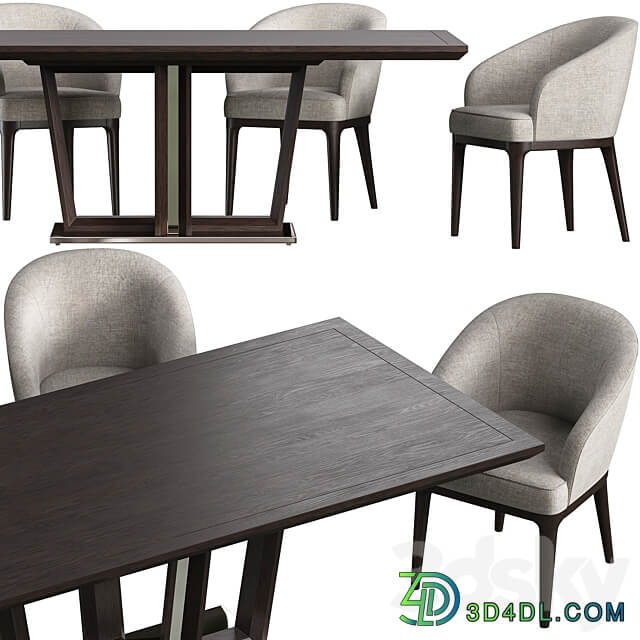 Dining table Tosconova Diamond chair Tosconova Eva Table Chair 3D Models 3DSKY