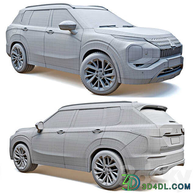 Mitsubishi Outlander 2022 3D Models 3DSKY