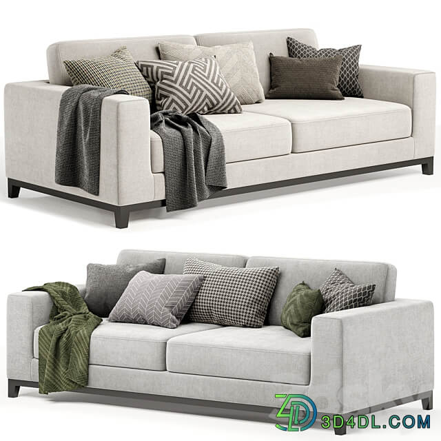 Frankfurt 3 seat sofa 3D Models 3DSKY