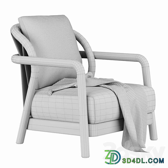 alison armchair by flexform 3D Models 3DSKY