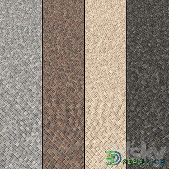 Paving Type 2 Set 13 3D Models 3DSKY