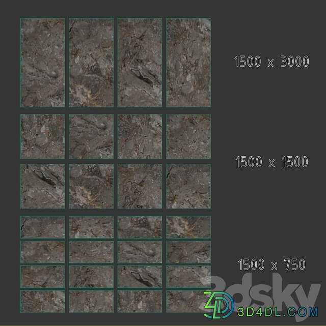 Porcelain stoneware tile 06 Tile 3D Models 3DSKY