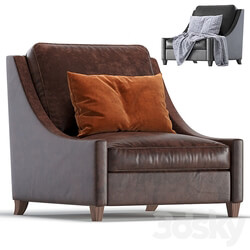 Leather Armchair Naples Cazarina Interiors 01 Кресло НЕАПОЛЬ 3D Models 