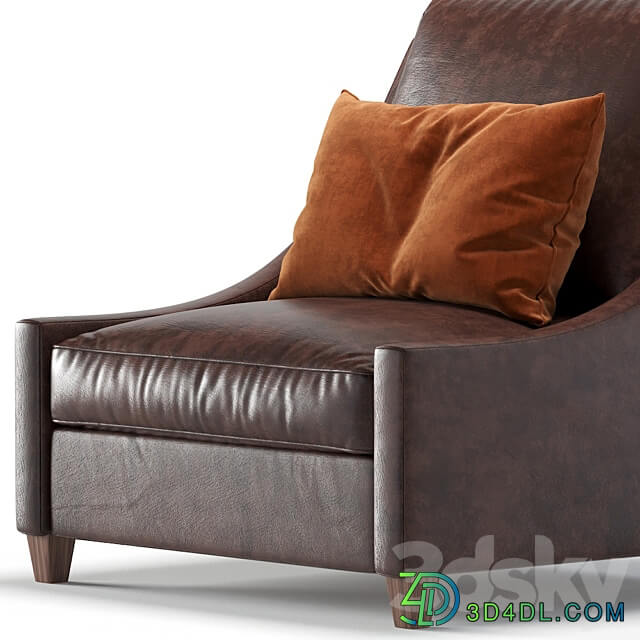 Leather Armchair Naples Cazarina Interiors 01 Кресло НЕАПОЛЬ 3D Models