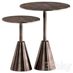 FRISCO END TABLES SET ANTIQUE RUST FINISH 3D Models 3DSKY 