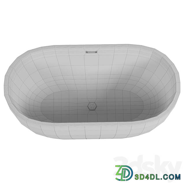 Acrylic bathtub AM 218 1500 750 3D Models 3DSKY