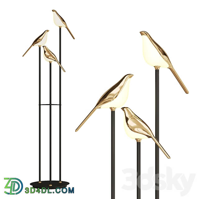 bird shaped floor lamp NOMI floor 3D Models 3DSKY