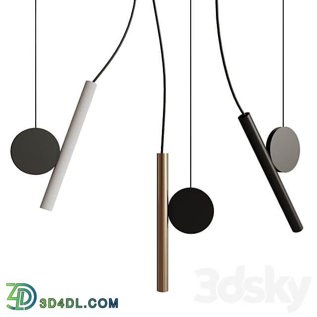 Luceplan DOI Pendant light 3D Models 3DSKY