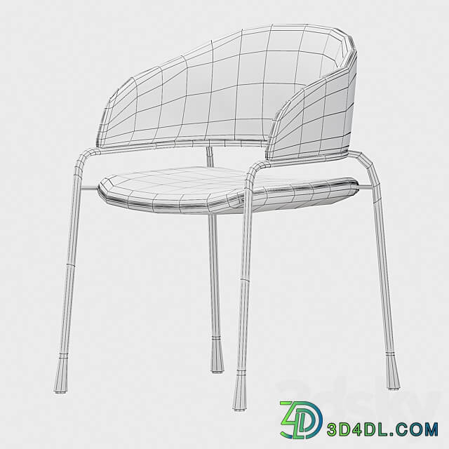 potocco FAST dining chair 3D Models 3DSKY