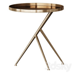 Cecilia Rough Brass Accent Table Coffee Table Coffee 3D Models 3DSKY 