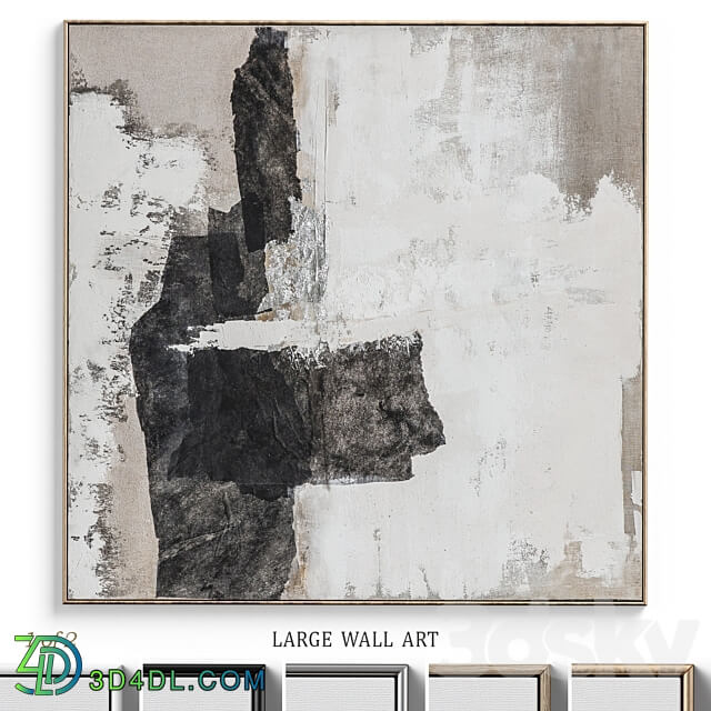 Large Living Room Abstract Wall Art C 352 3D Models 3DSKY