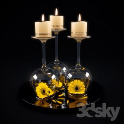 Decorative romantic candle 