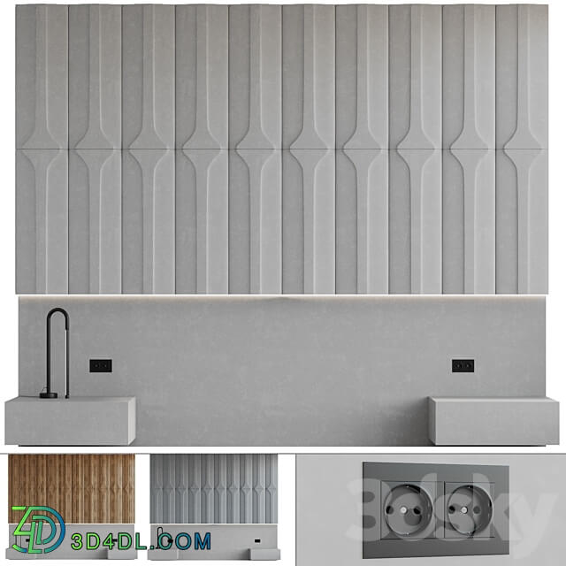 Decorative wall panel 006 3D Models 3DSKY