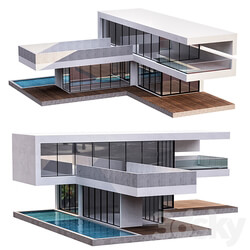 Modern House No4 3D Models 3DSKY 