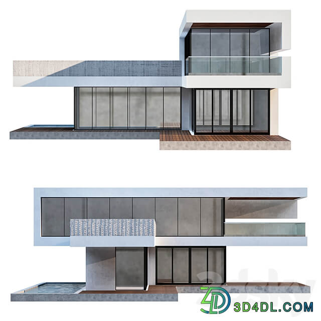 Modern House No4 3D Models 3DSKY