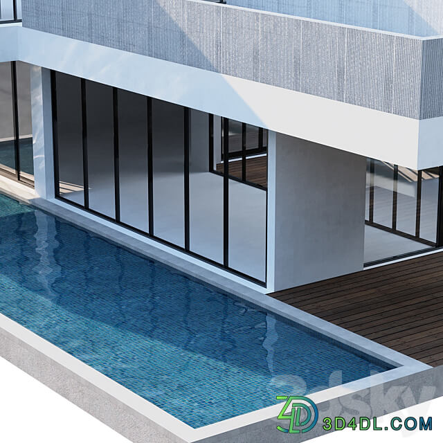 Modern House No4 3D Models 3DSKY