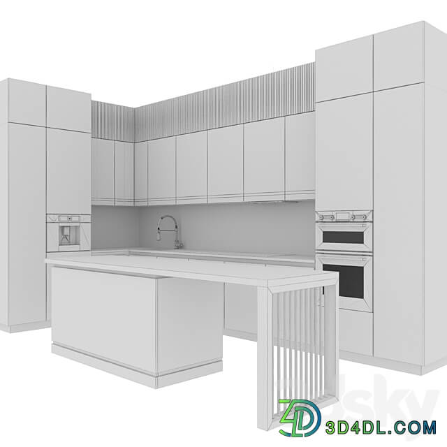 Kitchen Modern64 Kitchen 3D Models 3DSKY